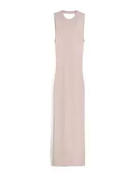 Вязаное платье Bershka, цвет Nude