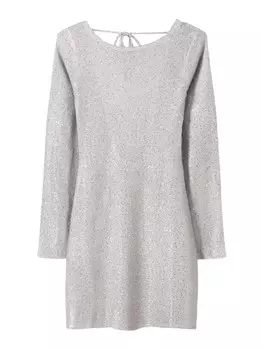Вязаное платье Bershka, серебряный