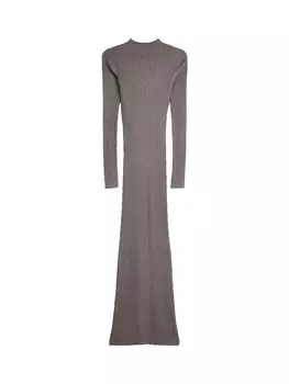 Вязаное платье Bershka, серый