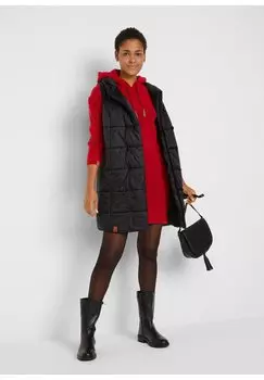 Вязаное платье bonprix, красный