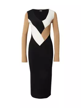 Вязаное платье Boss FLORENCY, черный