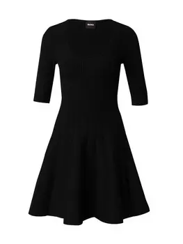 Вязаное платье BOSS Knitted dress Frankina, черный