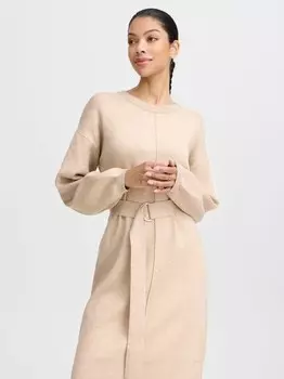 Вязаное платье бётари короткое платье 2 B.Young, бежевый