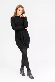 Вязаное платье Budmil, черный