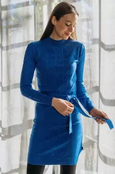 Вязаное платье Budmil, синий