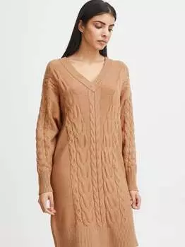 Вязаное платье bymilo B.Young, коричневый