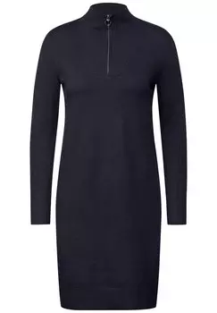 Вязаное платье CECIL, ночной синий