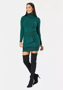 Вязаное платье Chelsea Clark, зеленый