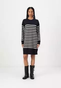 Вязаное платье CREW NECK DRESS Marc O'Polo DENIM, белый