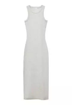 Вязаное платье DALIA Mango Kids, пестрый серый