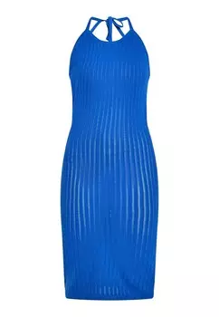 Вязаное платье ebeeza Knitted dress, коабльтовый синий