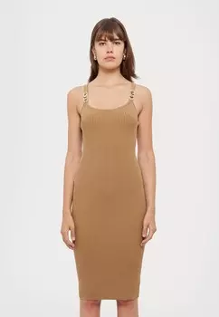 Вязаное платье EMPIRE MIDI TANK MICHAEL Michael Kors, коричневый