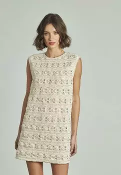 Вязаное платье ESTRUCTURA CRUDO Alma en Pena, слоновая кость