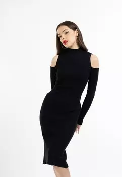 Вязаное платье faina, черный