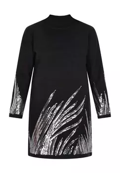 Вязаное платье faina, черный