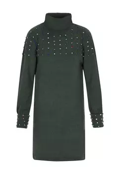 Вязаное платье faina, цвет Fir/Light green