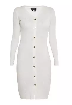 Вязаное платье faina Knitted dress, белый