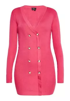 Вязаное платье faina Knitted dress, цвет raspberry