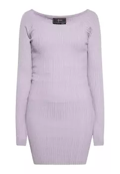 Вязаное платье faina Knitted dress, сиреневый