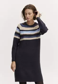 Вязаное платье Fransa, синий