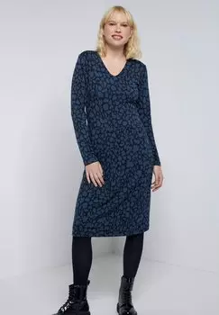 Вязаное платье Gina, темно-синий