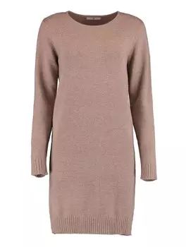Вязаное платье Hailys Knitted dress Ro44xana, серо-коричневый