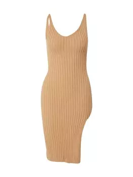 Вязаное платье Hollister, светло-коричневый