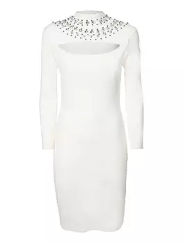 Вязаное платье Influencer, белый