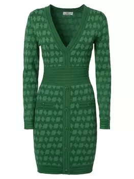 Вязаное платье Influencer, цвет Green/Light green