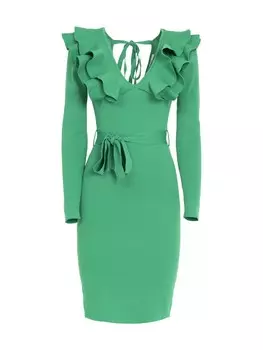 Вязаное платье Influencer, зеленый