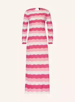 Вязаное платье из блестящей пряжи Marc Cain, фуксия