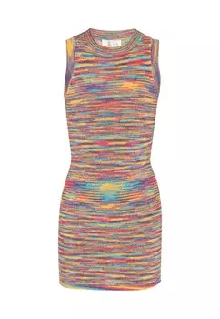 Вязаное платье IZIA Boho, аква