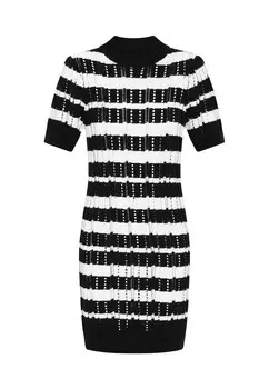 Вязаное платье IZIA Boho, черный