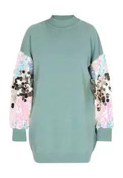 Вязаное платье IZIA Knitted dress, цвет blue/cyan blue