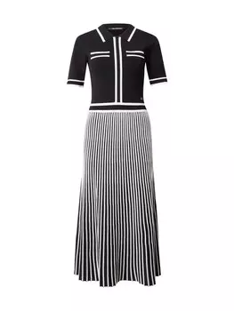 Вязаное платье Karl Lagerfeld Knitted dress Essential, черный