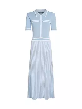 Вязаное платье Karl Lagerfeld Knitted dress, светло-синий