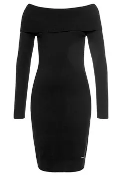 Вязаное платье LAURA SCOTT Knitted dress Carmen, черный