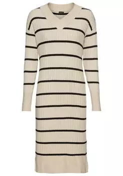 Вязаное платье LAURA SCOTT, кремовый