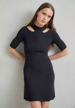 Вязаное платье maje, черный