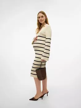 Вязаное платье MAMALICIOUS, бежевый