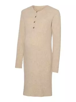 Вязаное платье MAMALICIOUS, бежевый