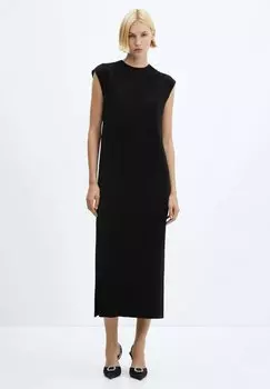 Вязаное платье Mango, цвет noir
