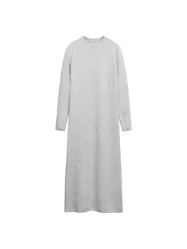 Вязаное платье MANGO SEEDS, пятнистый серый