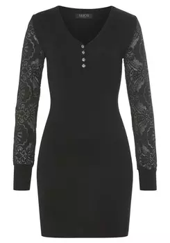 Вязаное платье MELROSE, черный