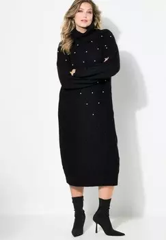 Вязаное платье MIAMODA, черный