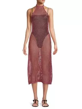 Вязаное платье миди Aili крючком Cult Gaia, цвет Blossom