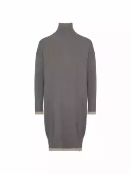 Вязаное платье миди Lorena Antoniazzi, серый