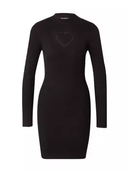 Вязаное платье Miss Selfridge, черный