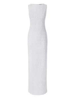Вязаное платье Missoni, серебряный