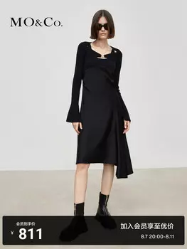 Вязаное платье Moco, черный